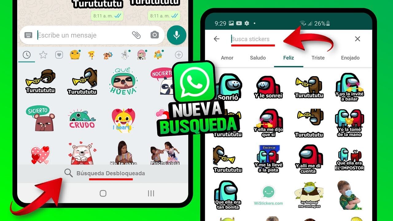 Cómo buscar stickers en WhatsApp 4